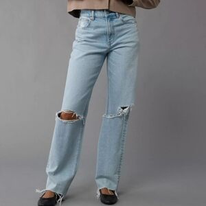 American Eagle Outfitters Light Blue Straight Leg Jeans